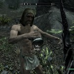 A drunk traveller in only a loincloth A drunk traveller in only a loincloth